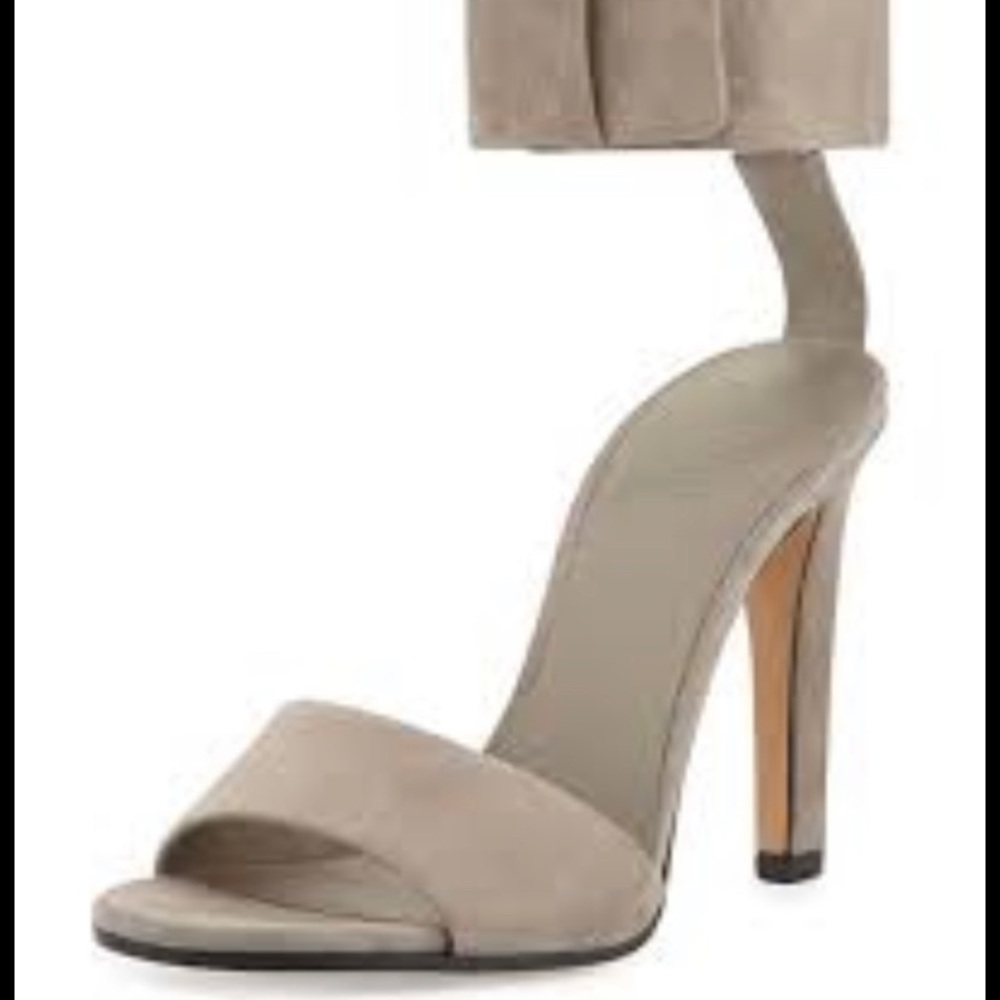 Vince Gita Suede Ankle-Strap , grey suede